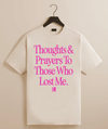 Thoughts & Prayers Tee (Natural/Pink)