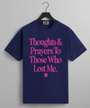 Thoughts & Prayers Tee (Navy/Pink)