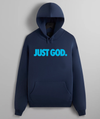 "JUST GOD" HOODIE (Navy/Blue)