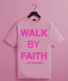 Walk by Faith Tee (Light Pink/Pink)