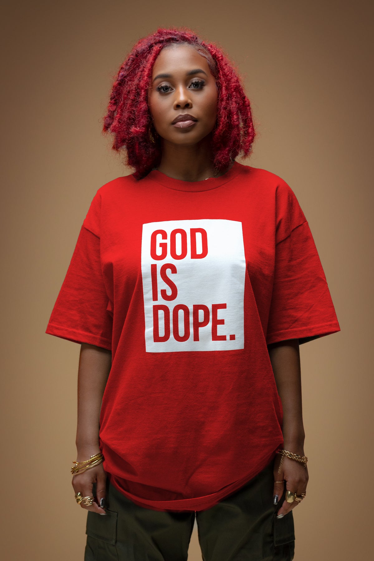 Classic Box Logo Tee (Red/White)