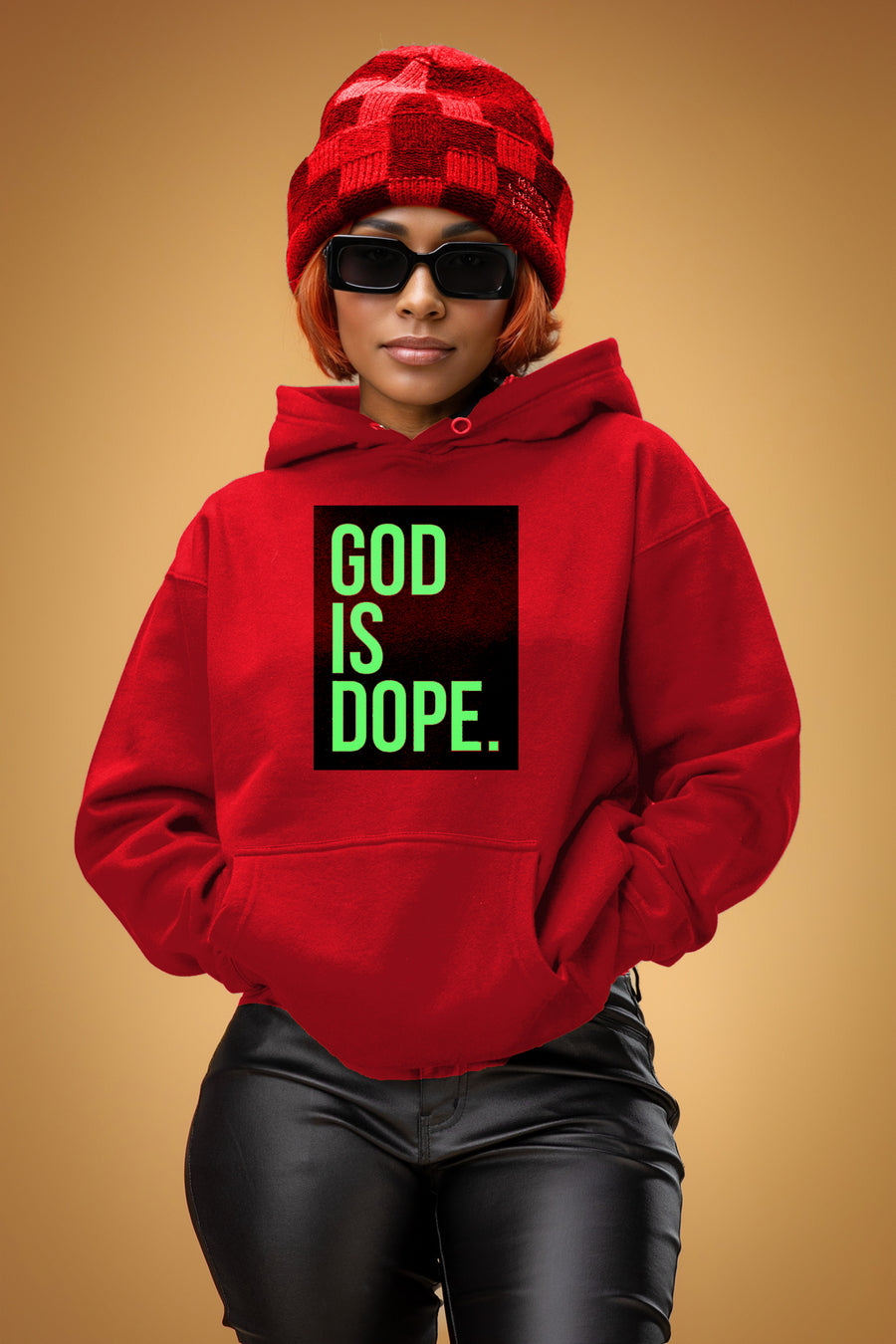 Classic Box Logo Lightweight Hoodie (Red/Black/Green)