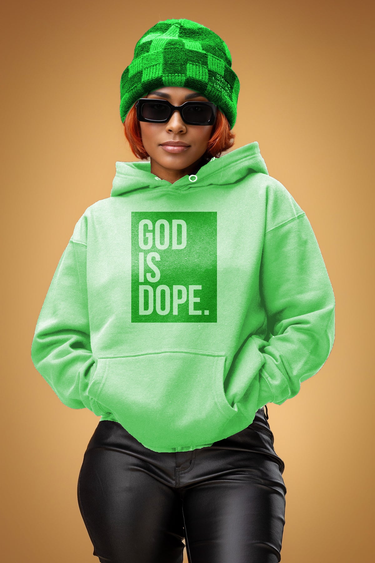 Classic Box Logo Lightweight Hoodie (Mint Green/Green)