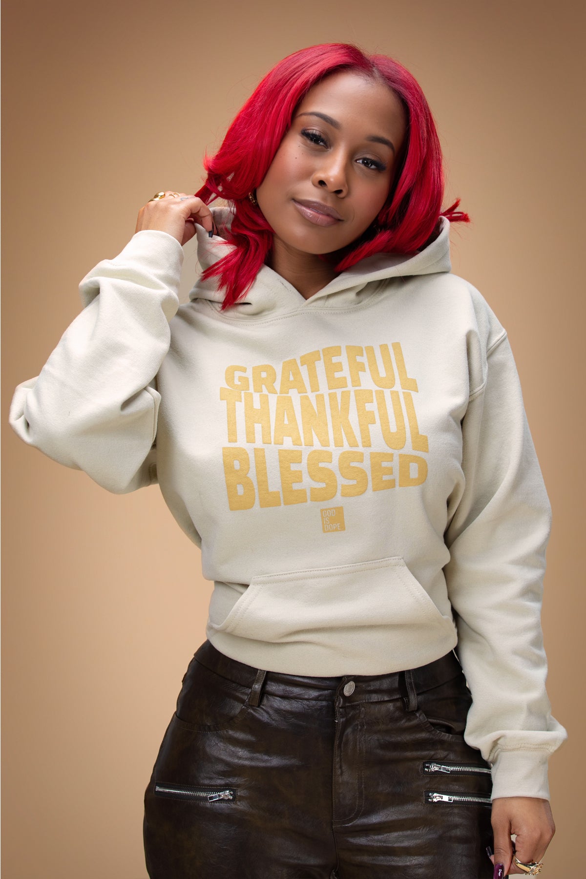 **3 Hoodie Bundle** Lightweight Box Logo (Butterscotch)