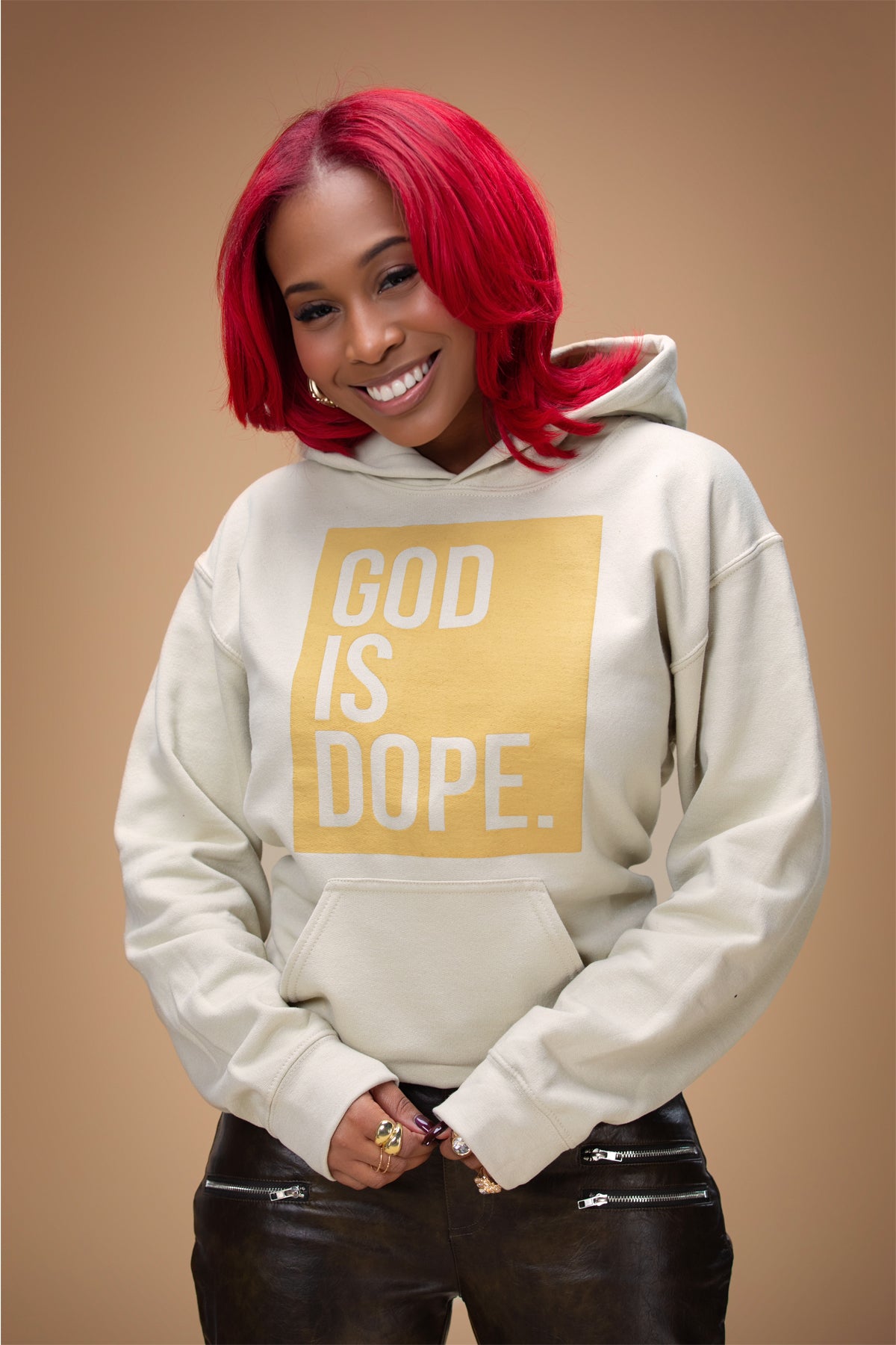 **3 Hoodie Bundle** Lightweight Box Logo (Butterscotch)