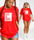 "BOX LOGO V2"  TEE (RED/WHITE)