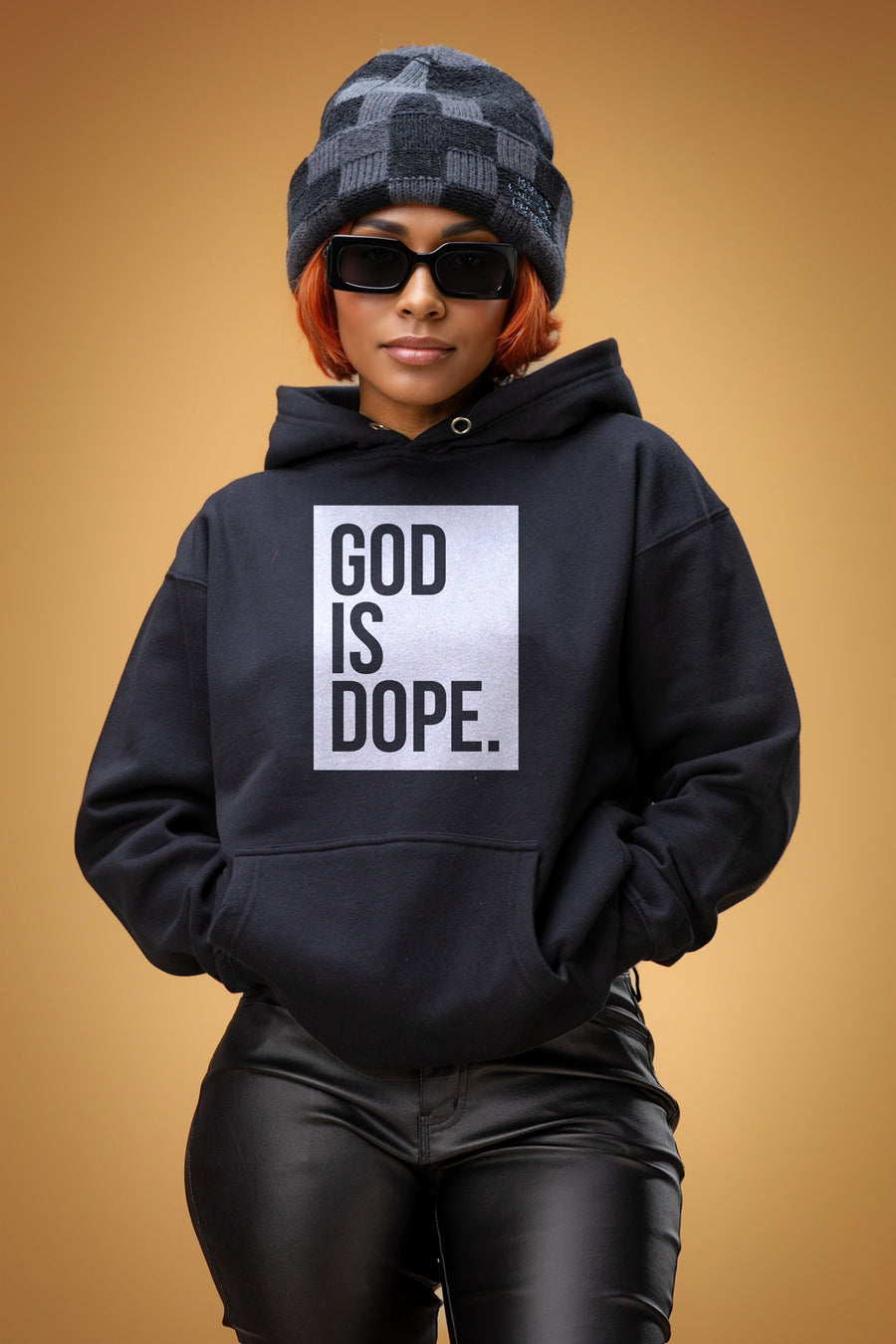 Black Box Logo Hoodie (Black/White)