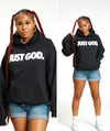 "JUST GOD" HOODIE (BLACK/WHITE)