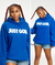 "JUST GOD" HOODIE (BLUE/WHITE)