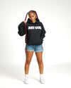 "JUST GOD" HOODIE (BLACK/WHITE)
