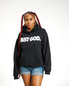 "JUST GOD" HOODIE (BLACK/WHITE)