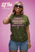 Through Christ Tee (Orange/Purple)