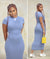 "TINY BOX LOGO" DRESS (PRETTY BLUE/WHITE)