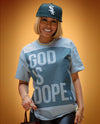 Grey Tone on Tone Oversized Box Logo Tee