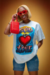 God is Love 90's Spray Paint Tee (White)