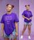 "GOD SENT YOU" TEE (PURPLE/PURPLE)