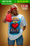 God is Love 90's Spray Paint Tee (White)