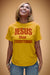 Just God Tee (Charcoal/Bubble Gum)