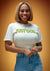 Just God Tee (Natural/Military Green)