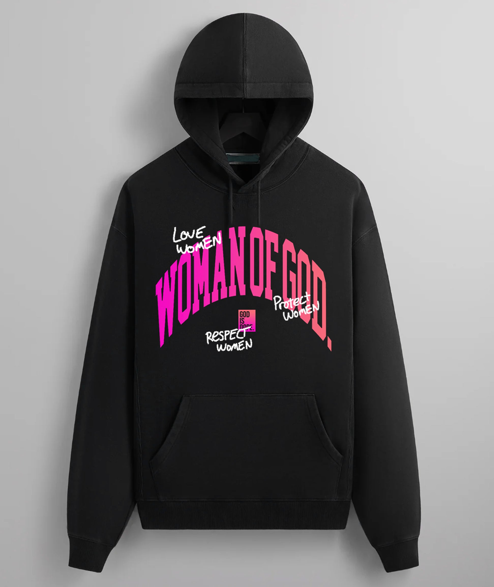 Pink respect women hoodie hotsell