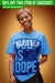 "Prayed For This" Airbrush Tee (White/Blue)