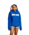 "JUST GOD" HOODIE (BLUE/WHITE)