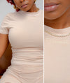 "PERSONAL" LOUNGE TEE (Nude/Tan)