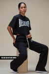 OVERSIZED BELIEVER LOGO TEE (BLACK/OFF-WHITE)