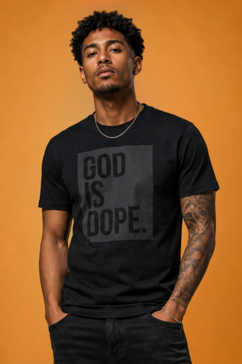 Classic Box Logo Tee (Black/Black)