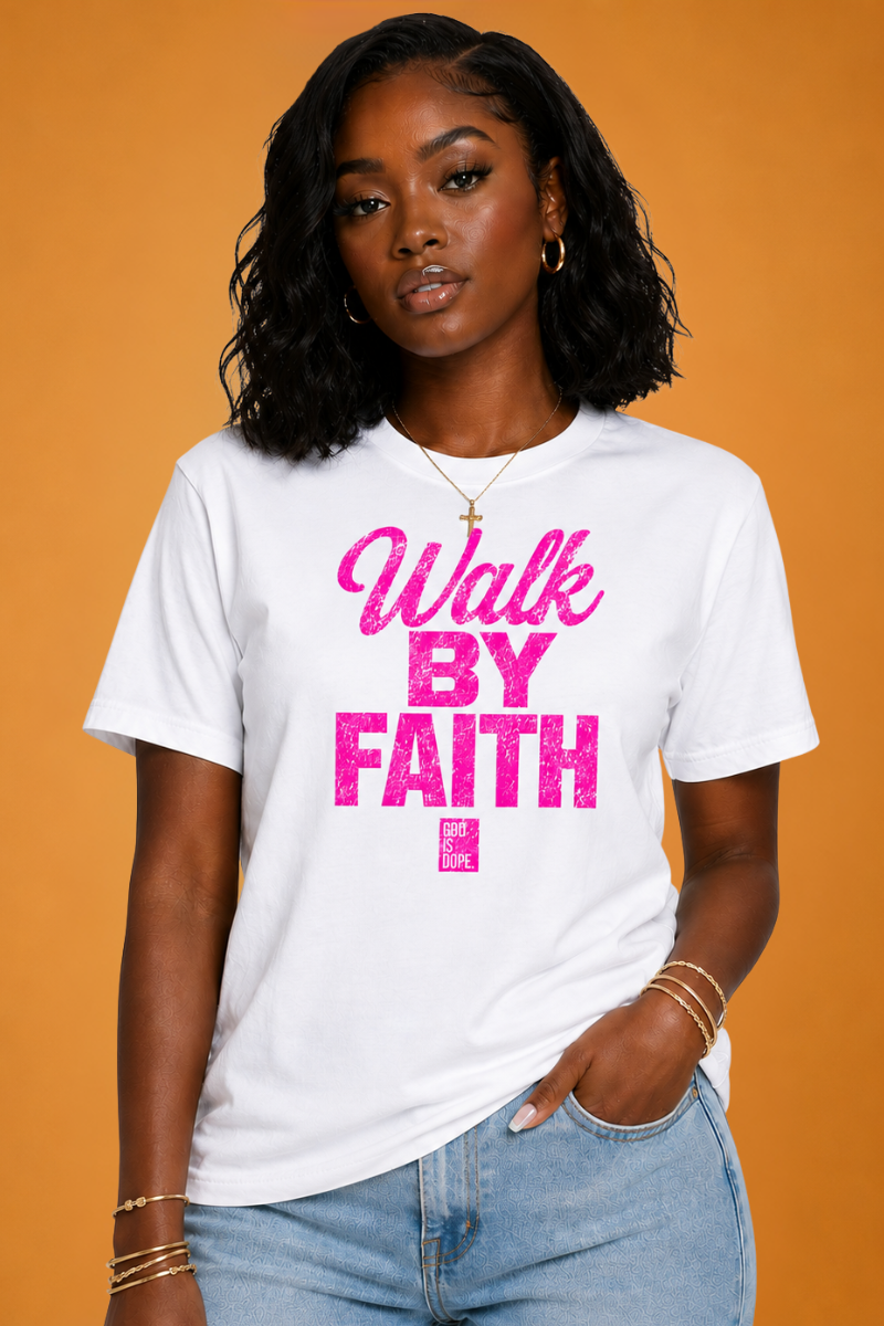 Walk By Faith V4 ( White/ Pink)