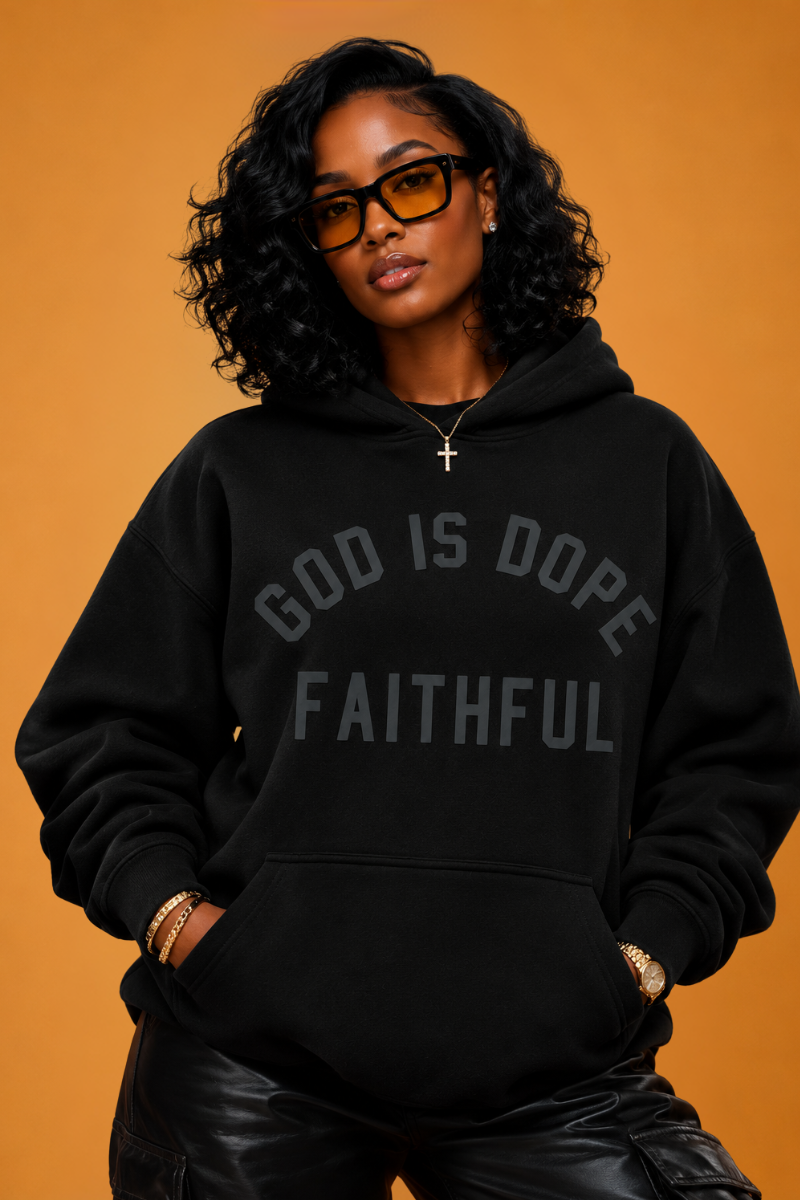 **1 Hoodie 2 Tee Shirt Bundle** Monochromatic Lightweight Box Logo (Black on Off-Black)