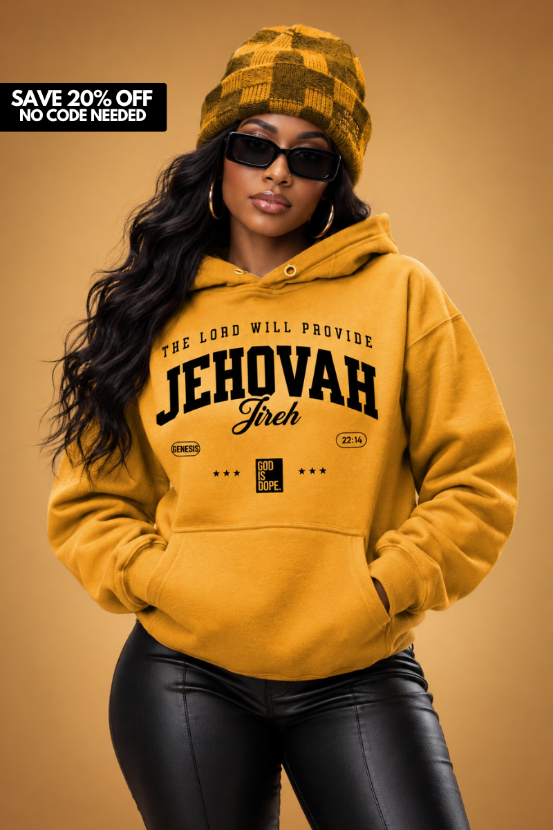 Jehovah Jireh Hoodie (Old Gold/Black)