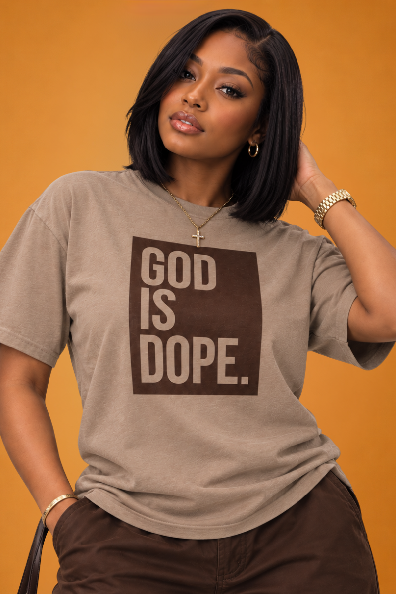 Classic Box Logo Tee ( Savana Brown/Dark Brown)