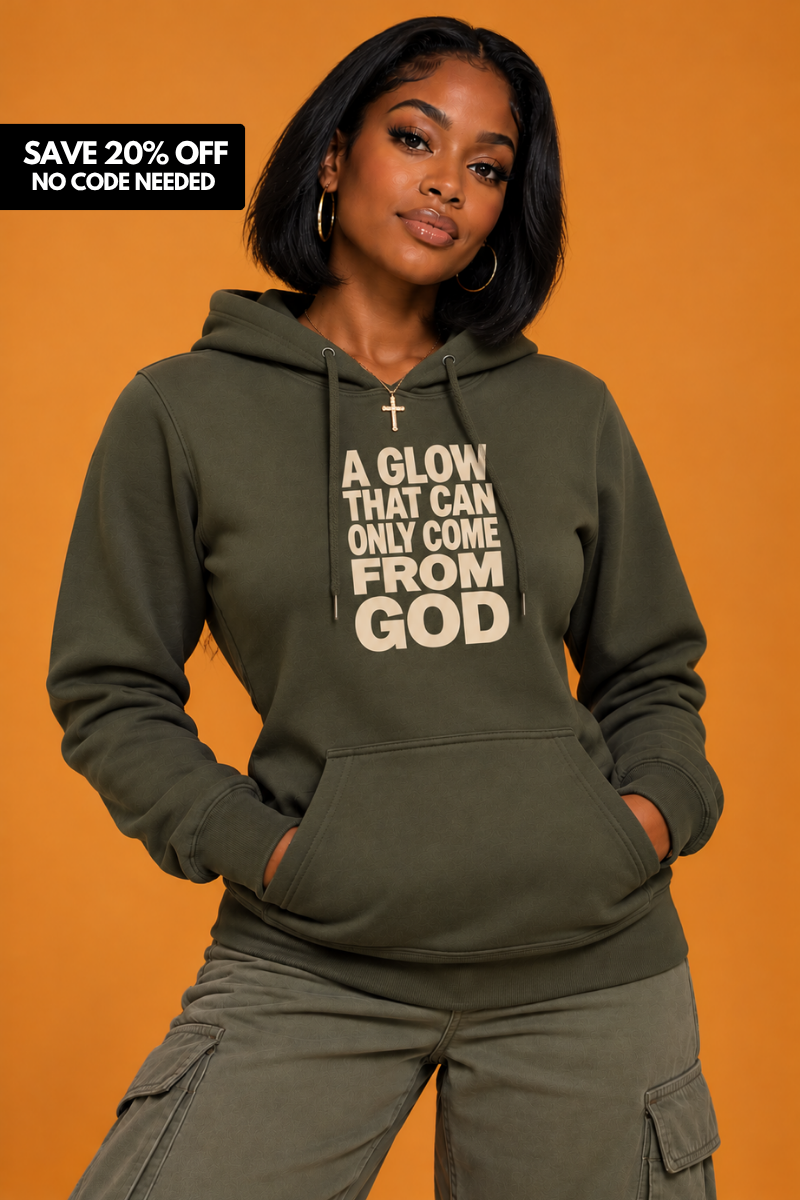 A Glow HOODIE ( Military Green/ Natural)