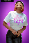 Faith Over Fear Tee (White/Purple/Pink)