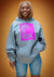 Box Logo Lightweight Hoodie (Grey/Pink)