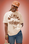 Walking Testimony Tee (Natural/Light Brown/Tan)