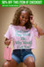 Keep Me Different Tee (Maroon/Pink)