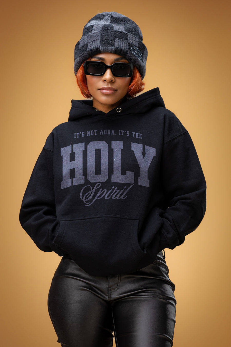"Holy Spirit" Lightweight Hoodie Black/Silver