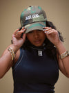 "JUST GOD" HAT (CAMO/WHITE)