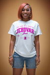 Jehovah Jireh | The Lord Will Provide Tee (Natural/Pink)