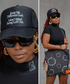 "KEEP ME DIFFERENT" TRUCKER (BLACK/WHITE)