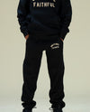 Kid Faithful Sweat Pants (Black/Natural)