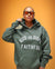 Faithful Lightweight Hoodie Military/White