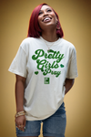 Pretty Girls Pray Tee (Natural/ Green)