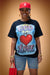 God Is Love Airbrush Tee (Red/Blue/Black)