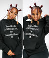 "A GIFT FROM GOD" HOODIE (BLACK/WHITE)