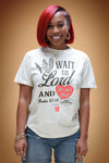 Wait on The Lord Psalm 27:14 (Natural/Black/Red)