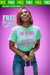 I Am Because God Is Tee (Pink Chocolate)