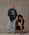 "EXPLAIN BLACK WOMEN" TEE (BLACK/WHITE)